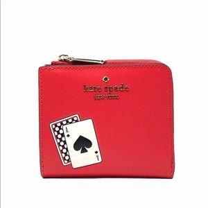 Kate Spade Lucky Draw Small no Window l-zip Bifold